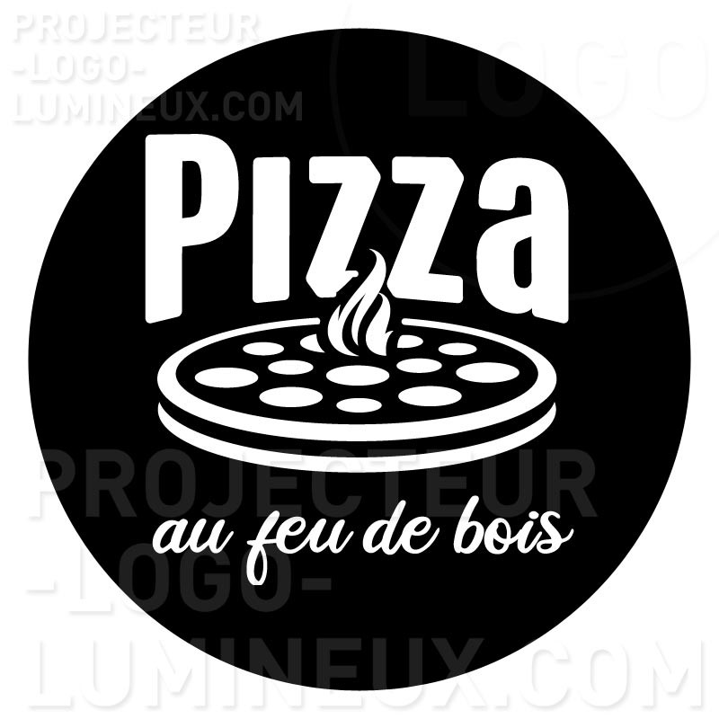 Proyección de luz de gobo de pizza a leña