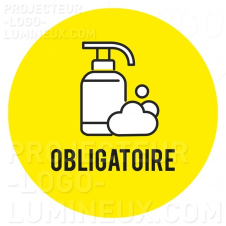 Gobo Covid Lavage mains obligatoire