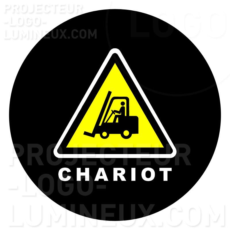 Projection lumineuse au sol attention chariot élévateur