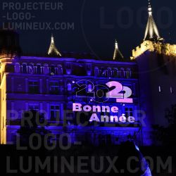 Projection lumineuse nouvel an Gobo Bonne Année 2022 Design