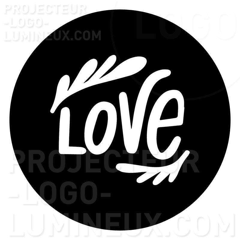 Gobo Floral Love