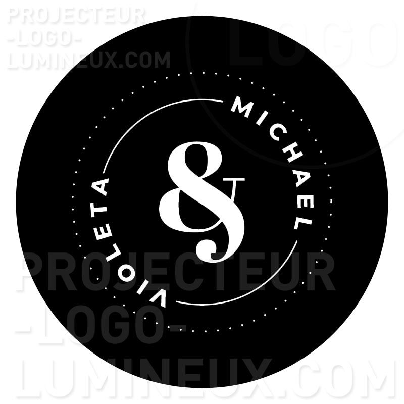 Gobo Monogram round design