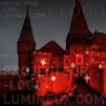 Proiezione Stelle Luminose Decorazione Edificio Di Natale